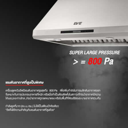 เครื่องดูดควันติดผนัง EVE HC-PROFESSIONALE-90 ขนาด 90 ซม. สีเงินสแตนเลส_3